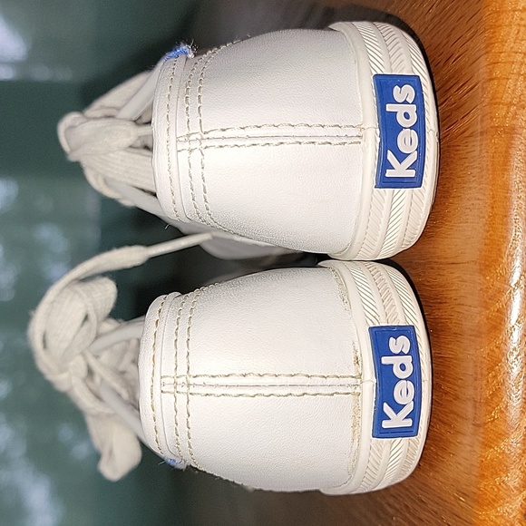 Girls Keds Champion Leather Sneakers, White, 11.5W, New-Slight Defect - Picture 14 of 16